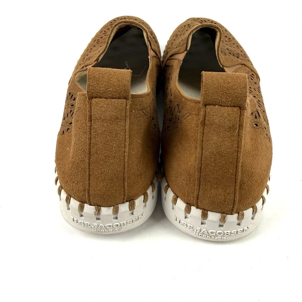 Ilse Jacobsen Mens Tulip Shoes 44 Brown‎ Cashew Perforated Slip On Comfort